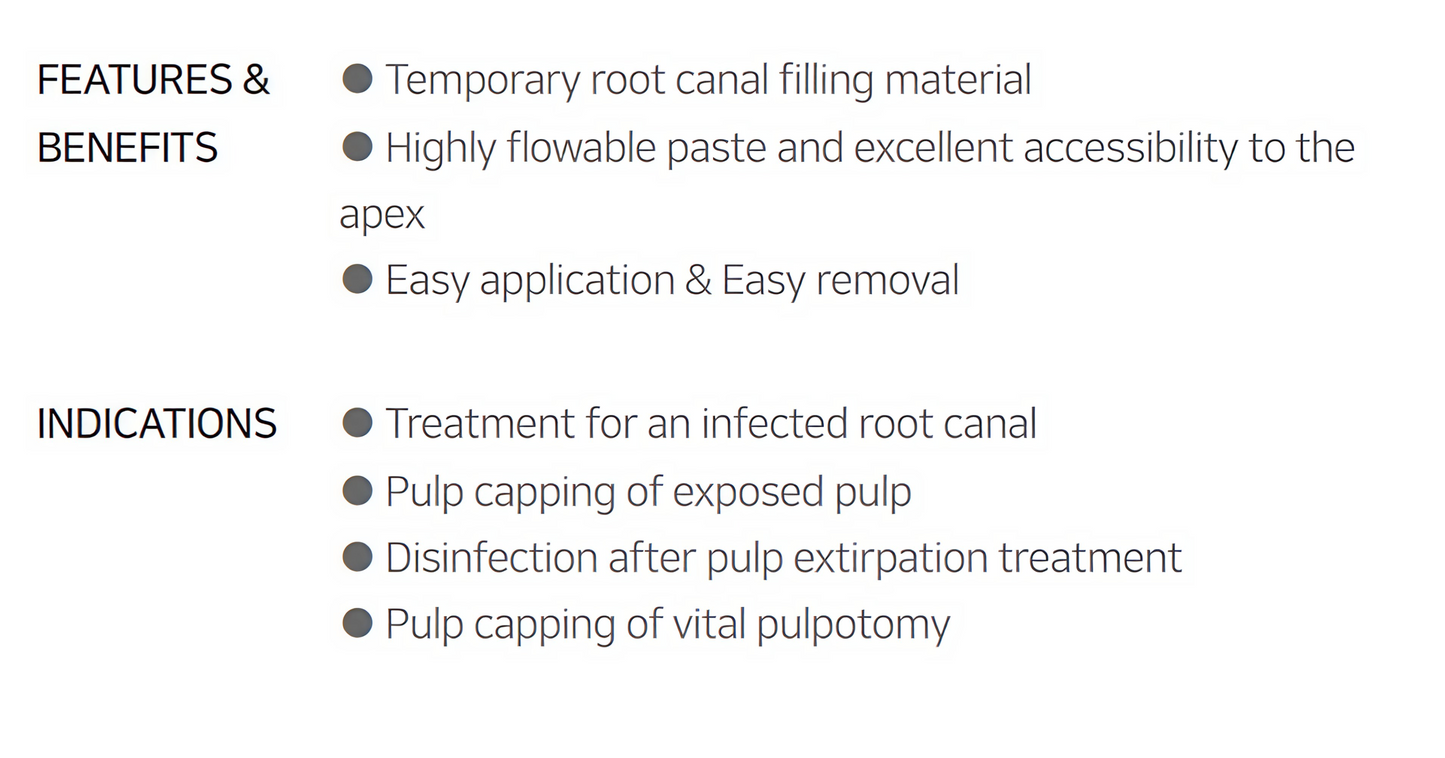 Well-Paste Water-Based Calcium Hydroxide Root Canal Paste