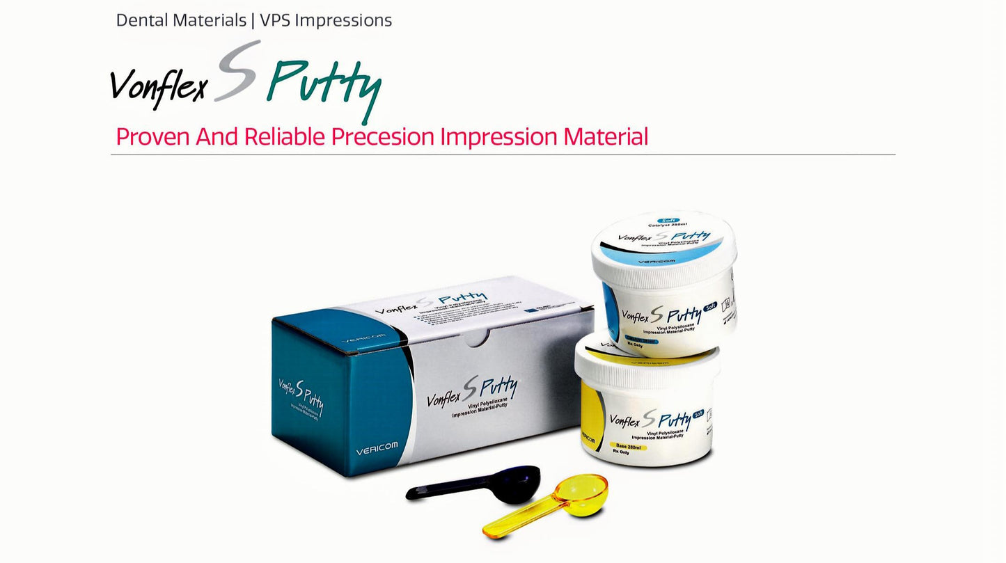 Vonflex™ S Putty – VPS Dental Impression Material (Professional Use)