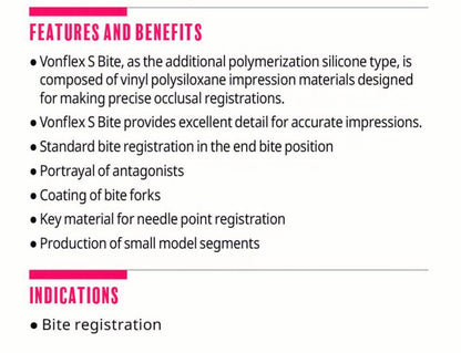 Vonflex™ S Bite – Addition Silicone Bite Registration Material