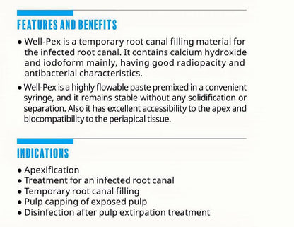 Well-Pex Oil-based Calcium Hydroxide Paste with Iodoform